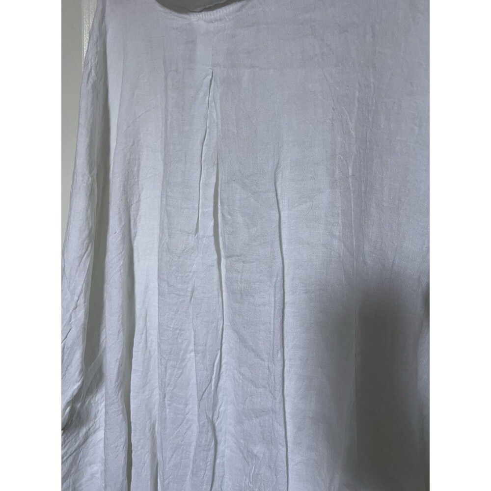 Diverse Italia White Linen Dress One Size Fits To Up XXXL - Picture 4 of 6
